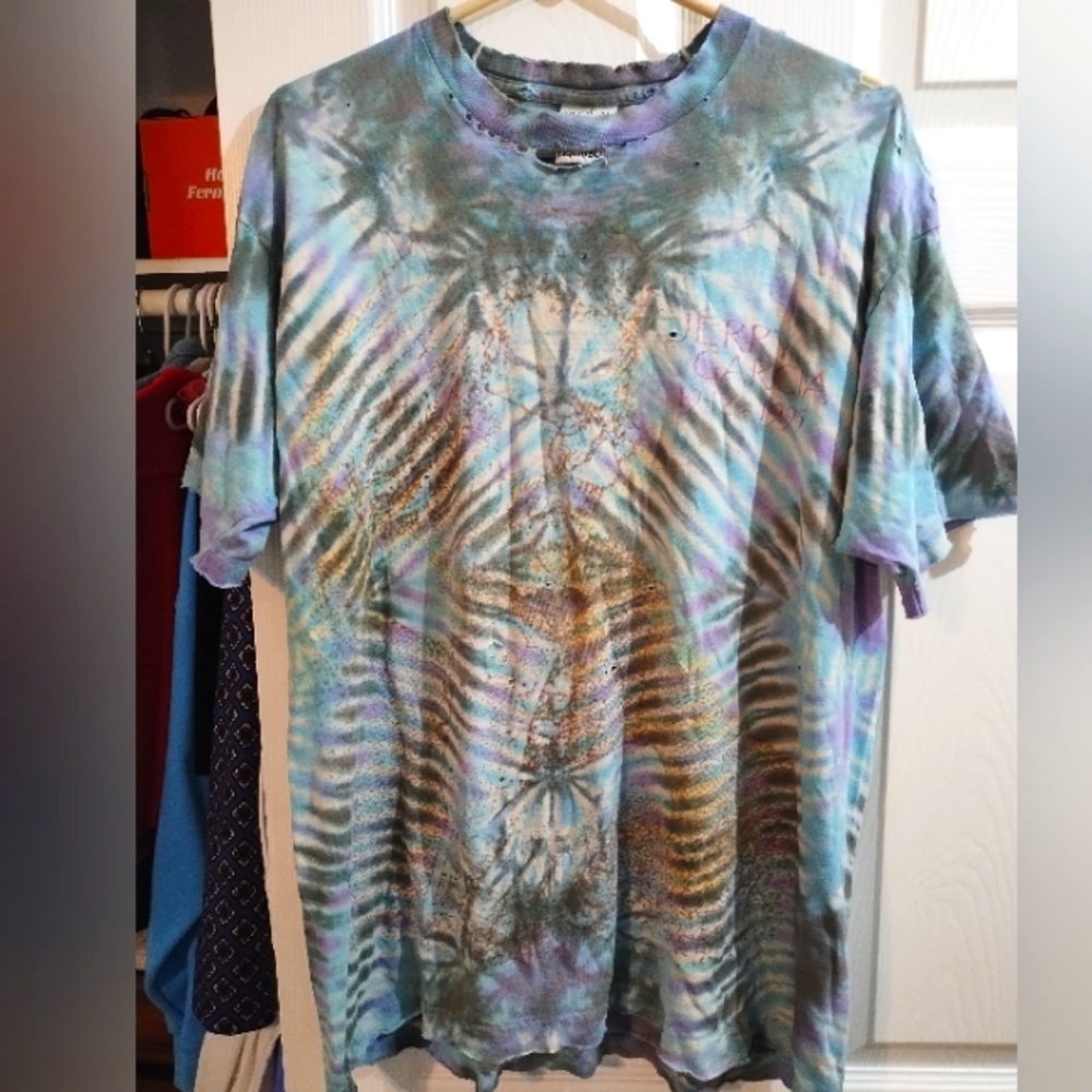 Original Vintage Grateful Dead Jerry Garcia Tye Dye Band Shirt